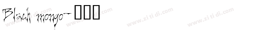 Black mongo字体转换